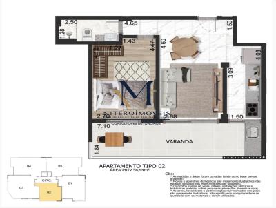 Apartamento para Venda, em Niter�i, bairro Piratininga, 1 dormit�rio, 1 banheiro
